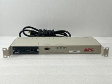 APC AP9217 SWITCHED RACK PDU MASTERSWITCH 1U 20A 120V w/ AP9606 MANAGEMENT CARD