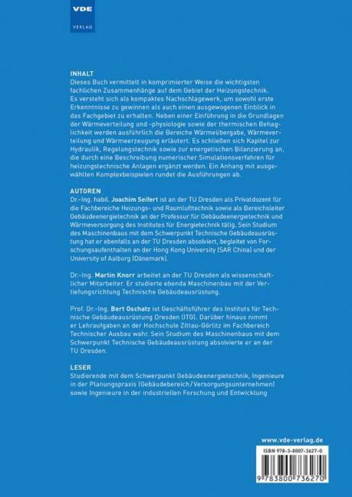 Thumbnail - Joachim Seifert Repetitorium Heizungstechnik