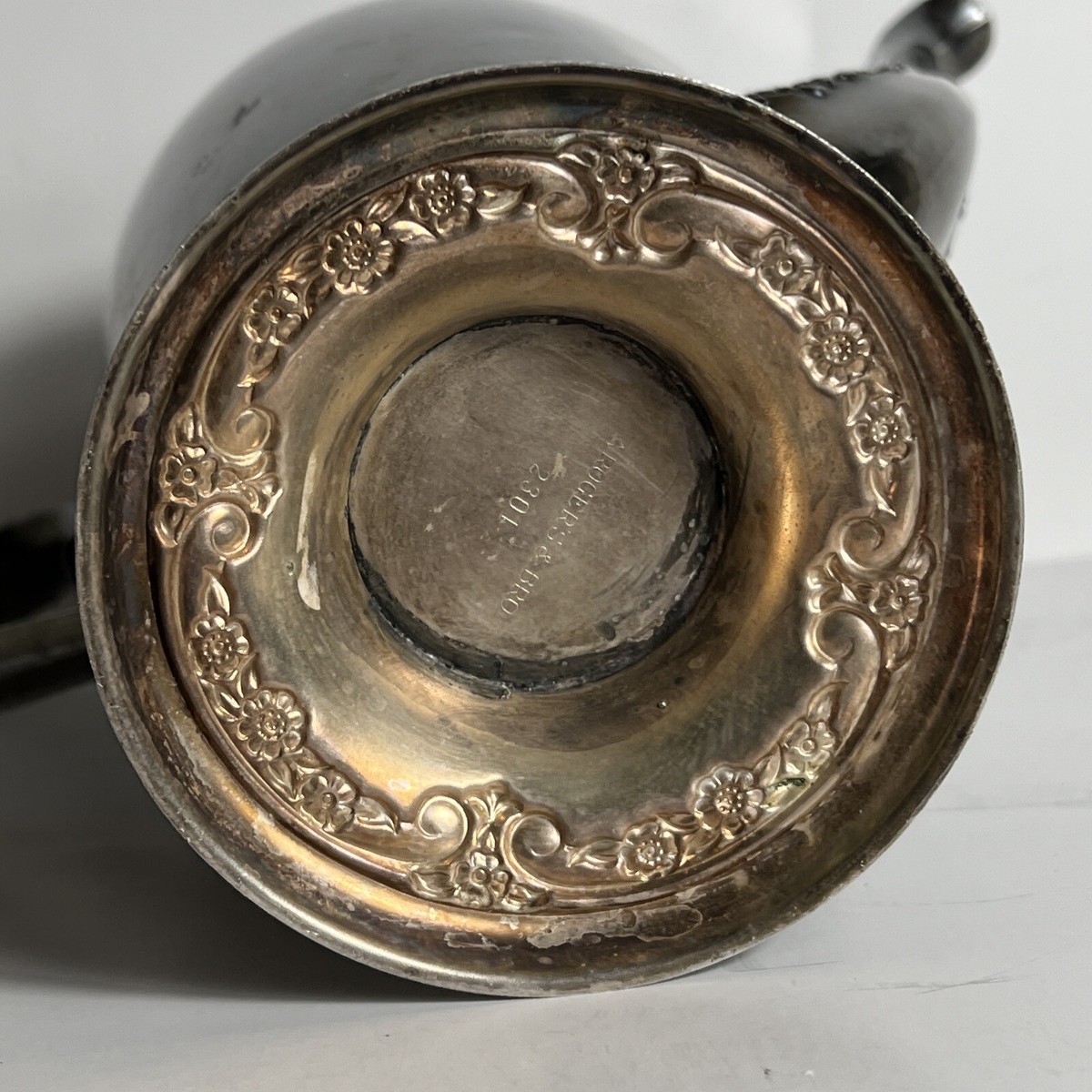Antique Vintage Rogers & Bro 2301 Silver Plated Tea Pot