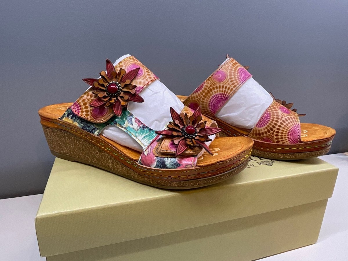 L'Artiste by Spring Step POLKA-CAM - Camel Multi Women's Size 5