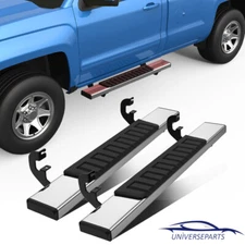 6" Running Board For 19-22 Chevy Silverado GMC Sierra 1500 Regular Cab Nerf Bar