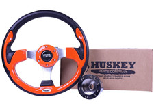 Golf Cart Steering Wheel Orange Color with Super Sport Logo for Club Car DS