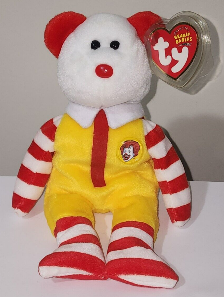 Ty Beanie Baby RONALD McDONALD the Bear 8.5