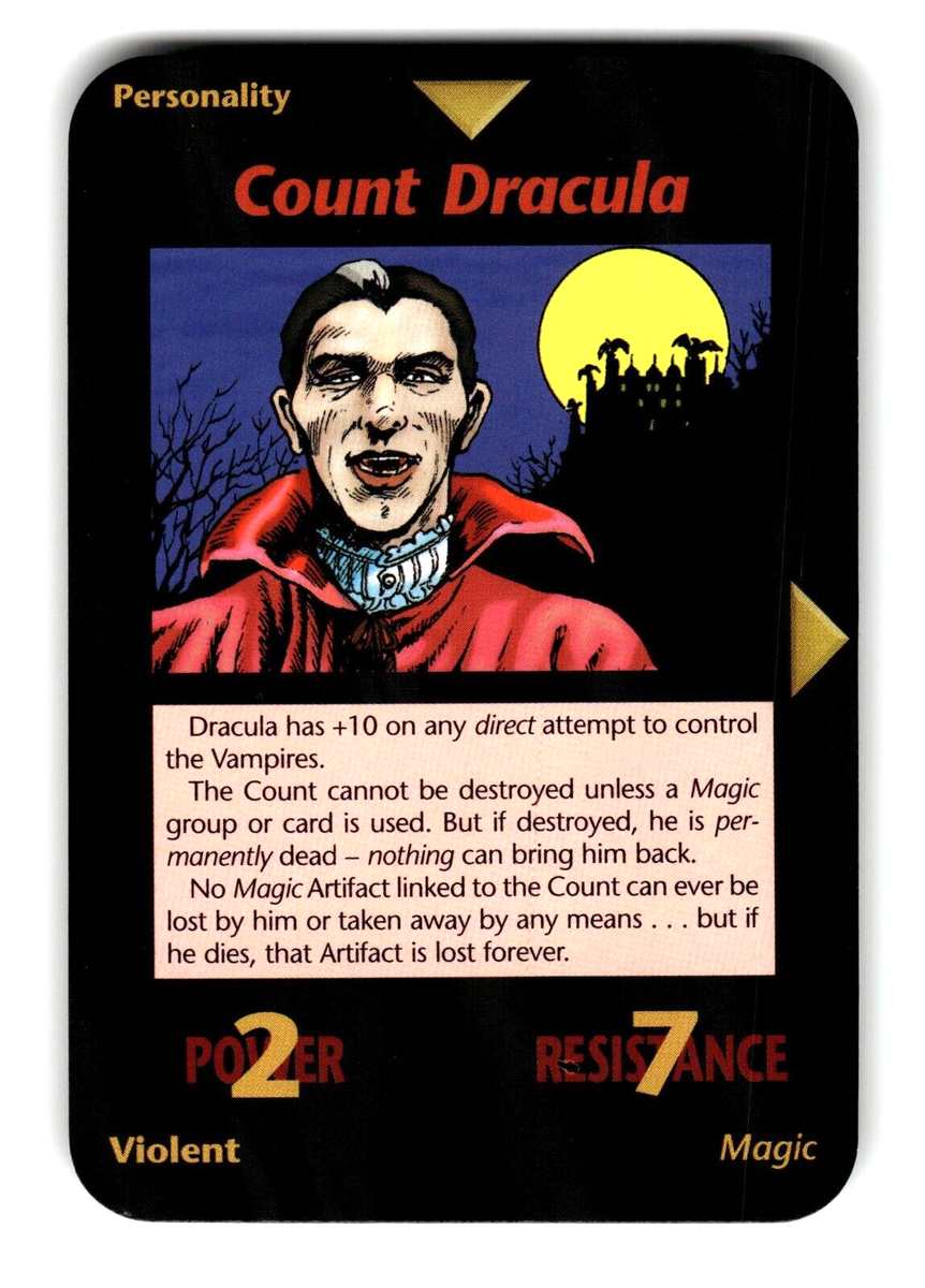 Count Dracula Base Set card INWO Illuminati New World Order Game