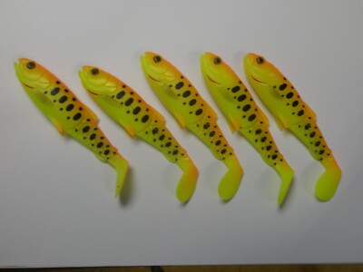 Savage Gear 5 x Craft Cannibal Paddletail Shad 12,5cm 20g ALLE FARBEN Angeln
