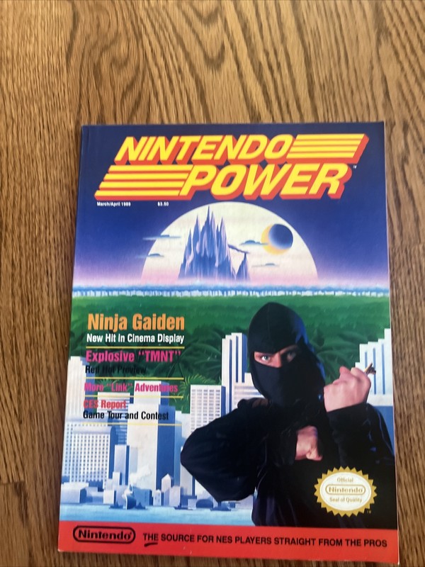 Nintendo Power Ninja Garden March/April 1989 Magazine 