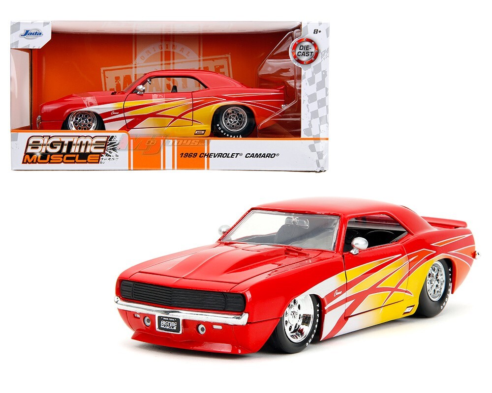1:24 ワイスピ 1969 CHEVROLET CAMARO BIG RED Jada 1:24 Big Time Muscle 1969 Chevrolet Camaro Glossy Red