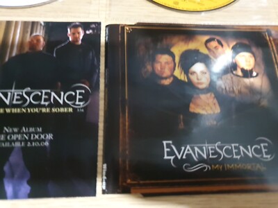 Evanescence (CD) My immortal Promo 3 Trk + Calle Whem Your Sober CD Single.