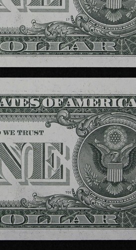 NON MULE/MULE CHANGEOVER PAIR $1 1981A Gem CU Fed. Reserve Notes F09902777C-78C