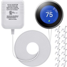 C Wire Adapter 24 Volt Transformer Compatible with Nest Honeywell Ecobee Emerson