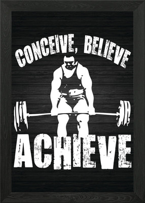 Conceive Believe Achieve Gerahmtes Wandbild Poster Leinwanddruck Bild