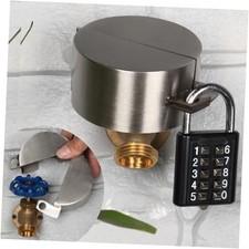 Metal Hose Lock - Outdoor Faucet Lock for Garden Water Spigot, Stainless Steel