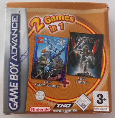 Lego Knight's Kingdom + Lego Bionicle Nintendo Gameboy Advance + OVP + Anleitung