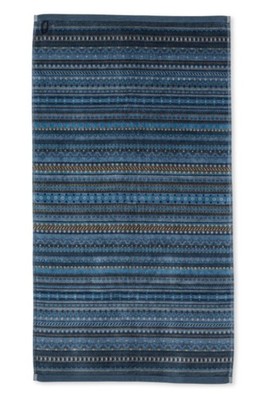 PIP Studio Handtuch Geometric Print Dark Blue 55x100 cm Streifen blau