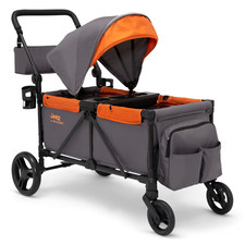 Jeep Sport All-Terrain Stroller Wagon by Delta Children - Includes Canopy, Paren