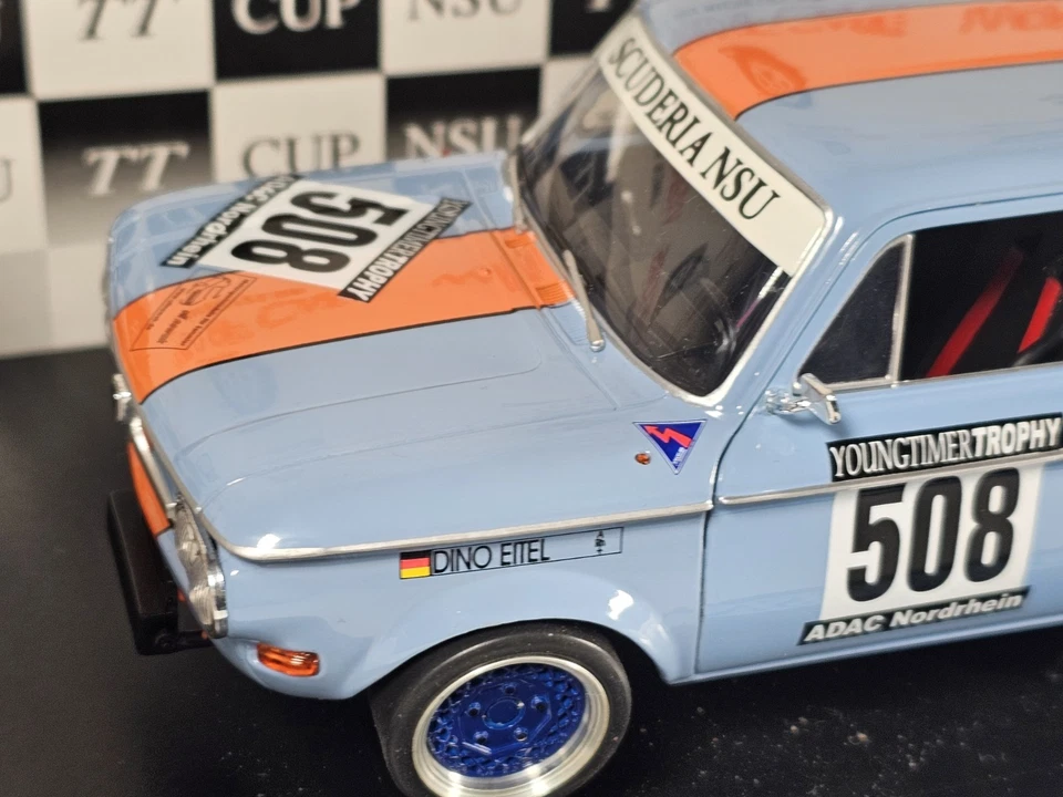 Revell 1:18 NSU TT CUP #508 Gulf RALLY RIDE Limited Edition 2500 Pcs Worldwide - Image 2 of 4