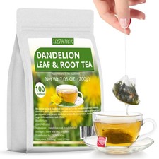 Premium Dandelion Leaf & Root Tea,100 Tea 100 Count (Pack of 1)