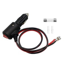 Heavy Duty 12V Cigarette Lighter Plug Adapter with Switch Red LED Indicator...