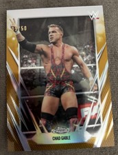 2026 WWE Topps Chrome Chad Gable Gold Refractor/50 SP #56