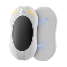  Hand Warmers Rechargeable 2 Pack: Portable Electric Hand Warmer 2 in 116-White