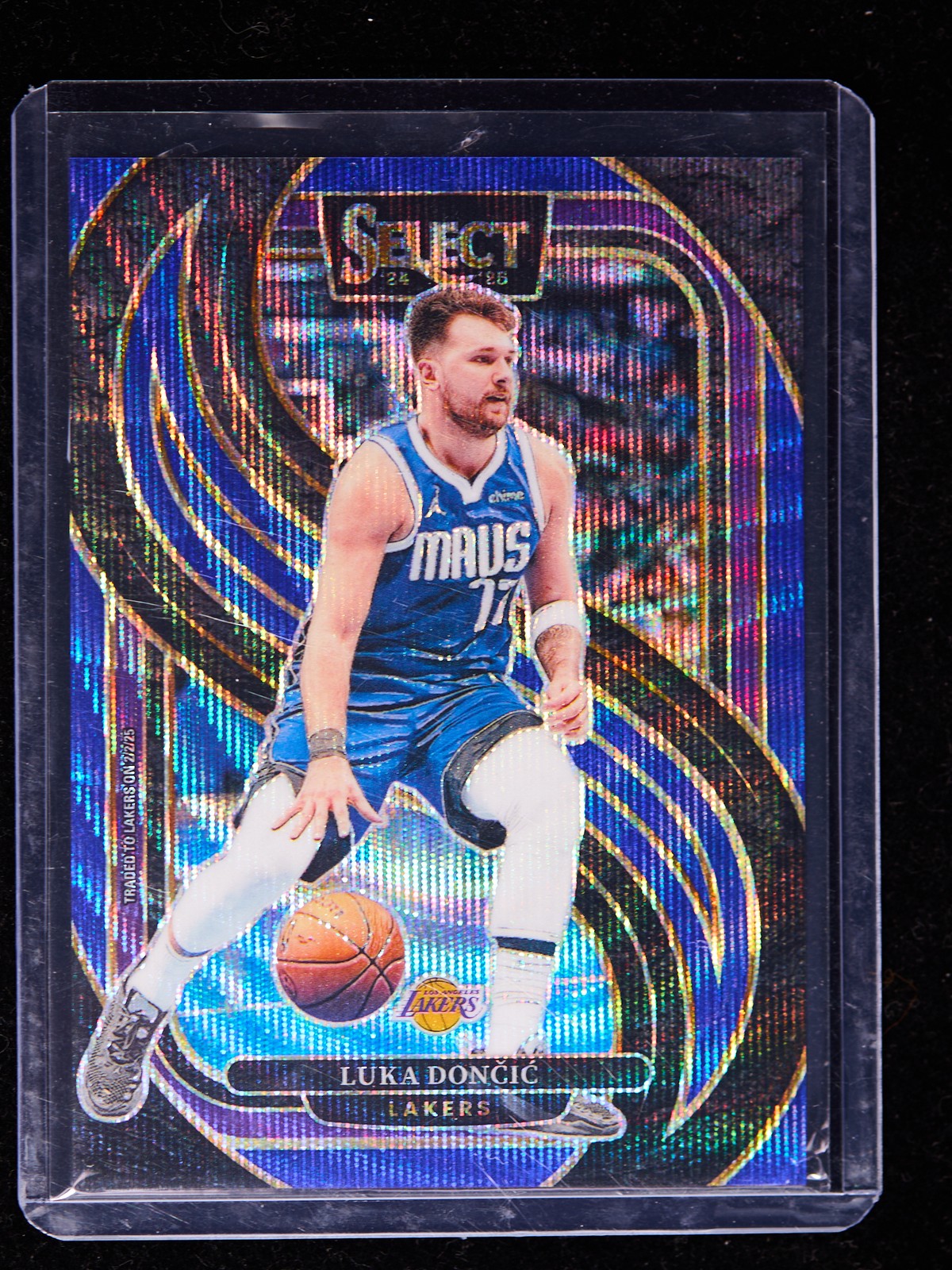 Luka Doncic 2024-25 Panini Select Premier Level Blue Wave 15/75 [jm97