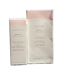 Mary Kay Timewise Microdermabrasion Set Refine 2oz Replenish 1oz. Step 1 and 2