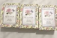 Crabtree  Evelyn Summer Hill Bath Salts 3 Packs 3.5 Oz Each