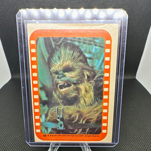 1977 Topps Star Wars Stickers #46 Chewie gets riled! — TAG (grade unconfirmed)