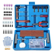 Tire Repair Kit,117pcs Heavy Duty Tire Plug Kit,with Universal Tire Patch Kit...
