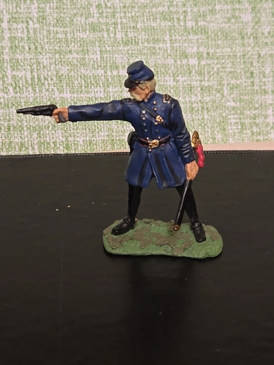 Figurines Britains Infanterie Confédérée (8881) - 2 Soldats En Marche, 54mm, Plomb Peint