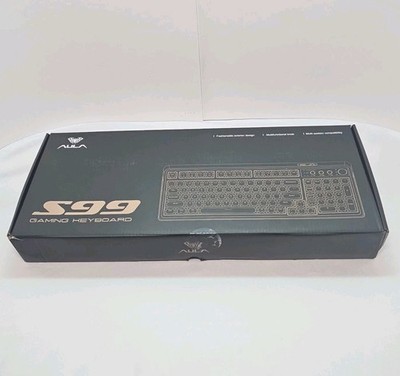 AULA S99 Tri-Mode Gaming Keyboard Tri-Mode Illuminated White/Gray
