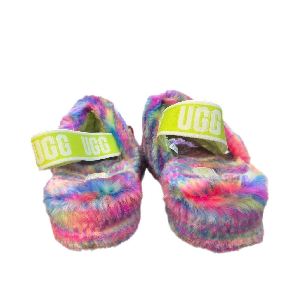 UGG Fluff Yeah Neon Pixelate Platform Sandal Wome… - image 4