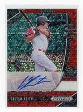 2020 Panini Prizm Draft Picks #PDP132 Colten Keith Base Auto Red Donuts #/99