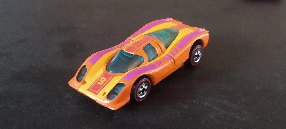 Vintage completely original Hot Wheels redline Porsche P-917 flying colors NICE - Image 2 of 4