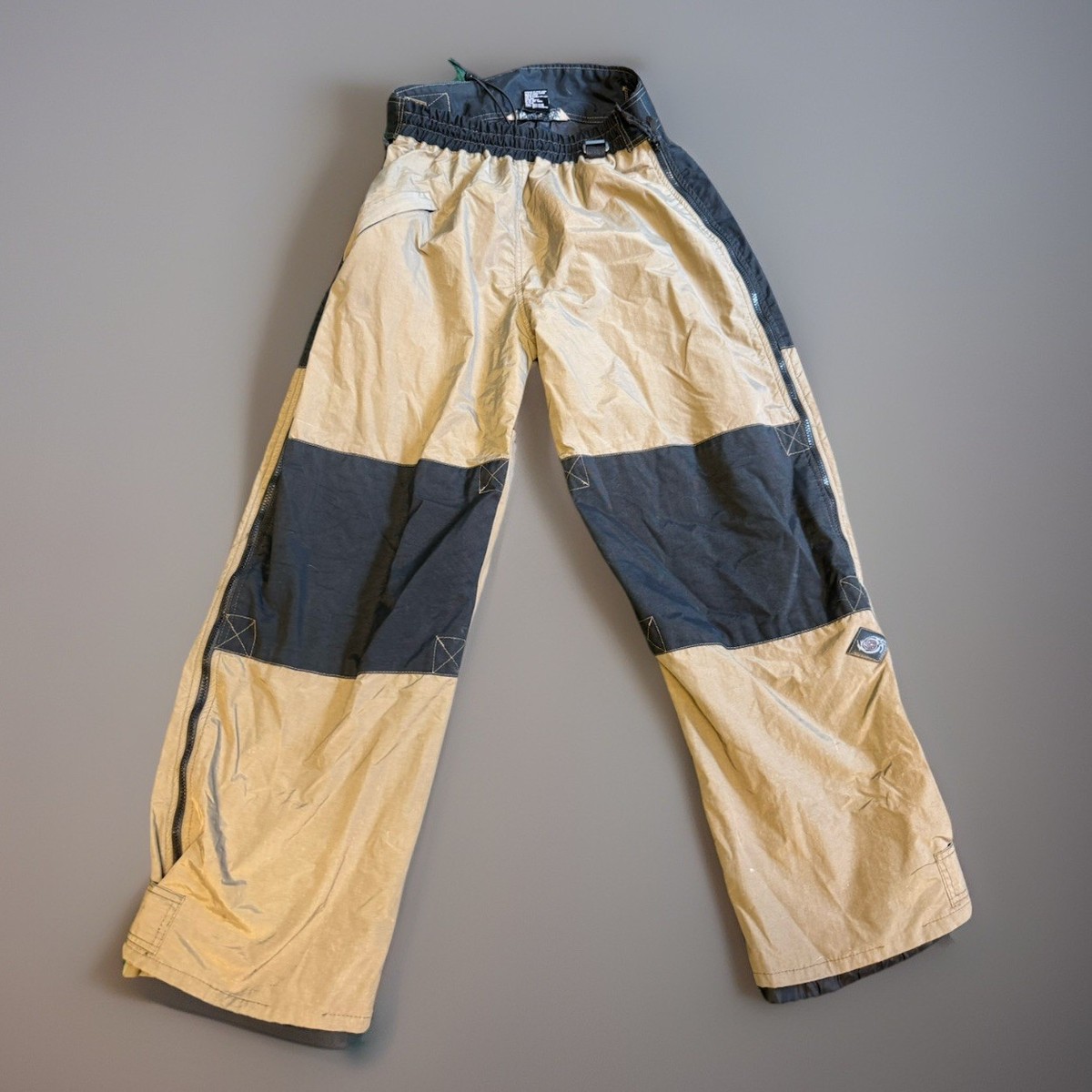 Vintage Y2K Baggy Snowboarding Pants Sz M Colorblock Ski