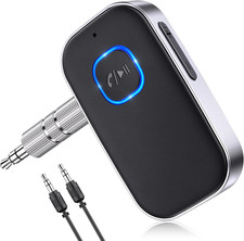 Bluetooth Receiver for Car, Noise Cancelling 3.5Mm AUX Bluetooth Car Adapter, Wi