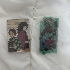 Demon Slayer: Kimetsu No Yaiba Tanjiro Kamado Giyu Tomioka Wafer Movie Bonus Sti