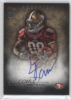 2012 Topps Inception Rookie Auto Gold 32/99 LaMichael James #118 Auto b1n