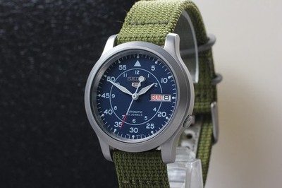 【N Mint/N Belt, Box】SEIKO 5 7S26-02J0 SNK805 Navy Dial AT Herrenuhr aus...