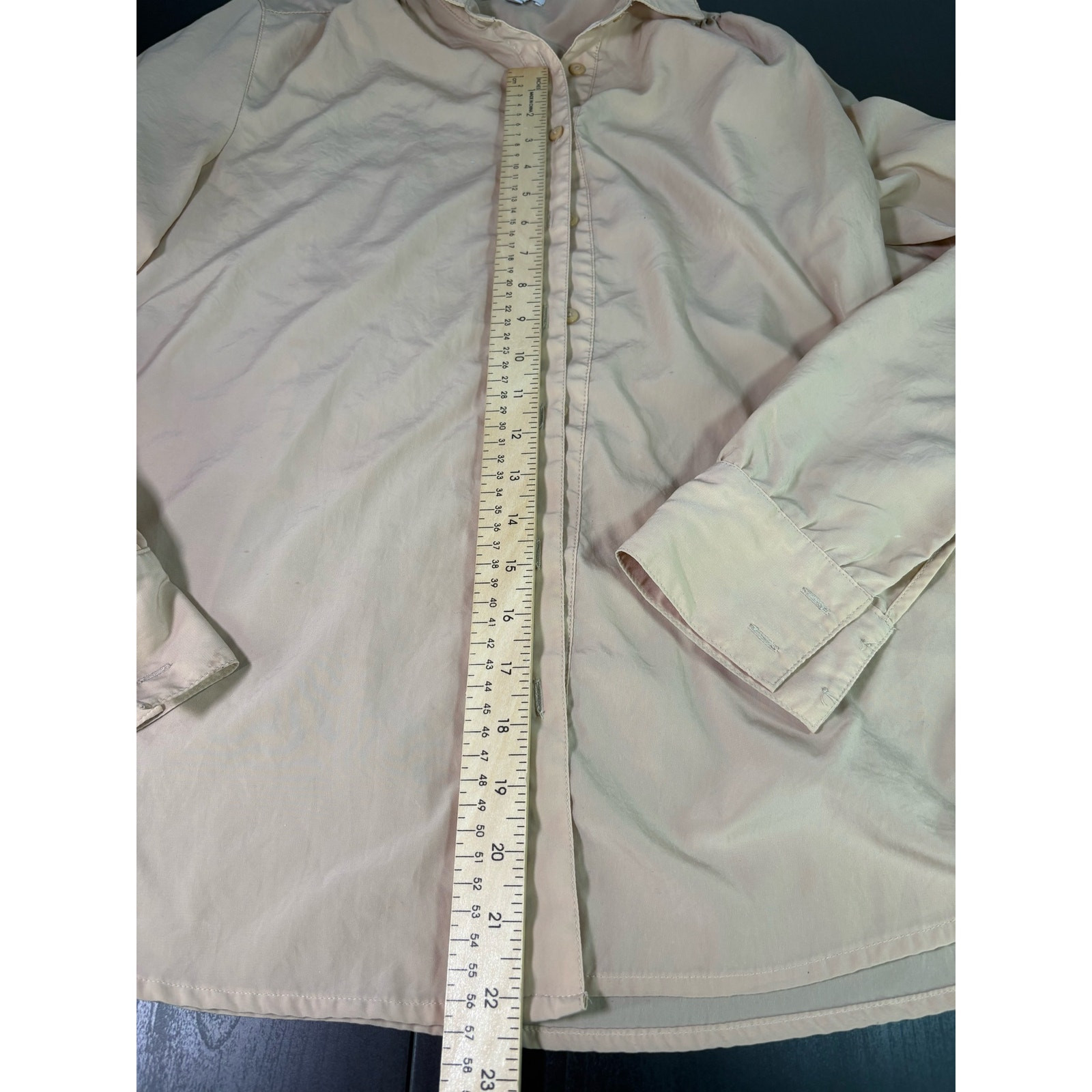 Gap Light weight Polyester button up Top size M w… - image 4