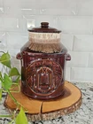McCoy Bicentennial 1776 - 1976 Brown Drip Cookie Jar 7019 Milk Jug
