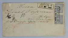 1870 North German Confederation Cover - LEIPZIG II Boxed Cancel - 5 Wax Seals