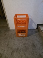 Getränkekiste Afri Bluna Plastik Orange Vintage für Bastler -  Stuhl, Tisch, etc