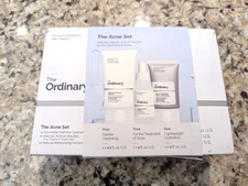 The Ordinary 3 Piece Acne Set Prep Cleansing 1.7 oz Treat 1oz Seal 1oz exp:12/26