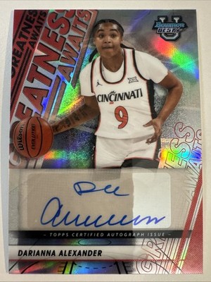 2025-26 Bowman U Best Darianna Alexander Greatness Awaits Refractor Auto