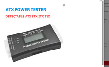 20/24 Pin Power Supply Tester Check Diagnostic Tool ATX BTX ITX TFX