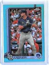 2025 Topps Chrome Kameron Misner Teal Refractor Rookie Card #130 SN 299