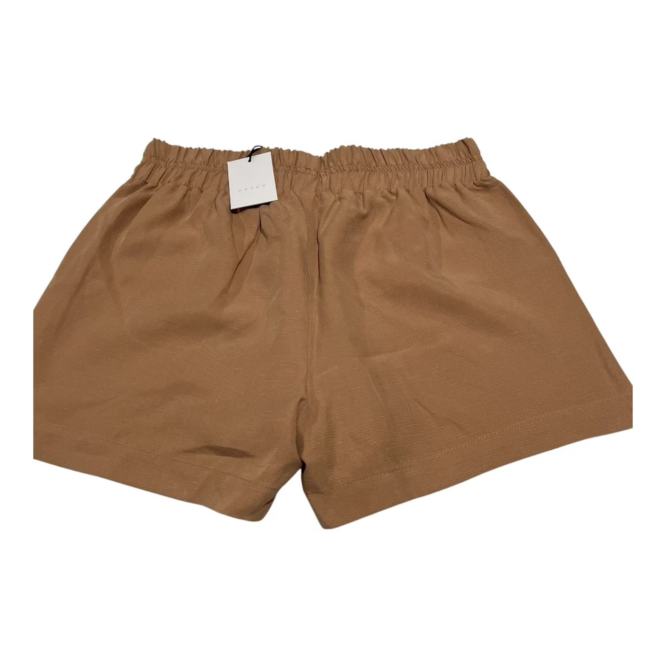WT Hatch Maternity Asher Linen Shorts Size 2 Sandstone Pull-On MSRP $148 - Image 2 of 4
