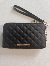 Stive Madden BTRELL QUILTED clutch wristlet Black quilted one size