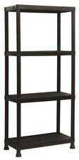 4 Tier Plastic Shelving Unit Storage Rack Shelves Garage Home Warehouse Heavy Du